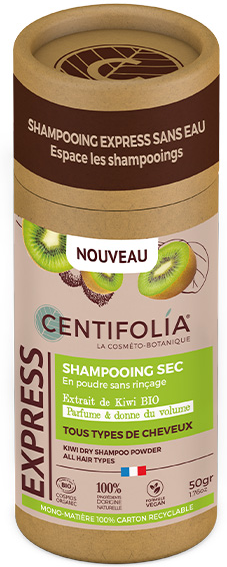 Centifolia Express Shampoing Sec en Poudre Kiwi Bio 50g