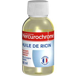 Mercurochrome Soins de la Peau Huile de Ricin 100ml