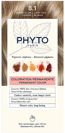 Phyto Coloration Permanente N°8.1 Blond Clair Cendré