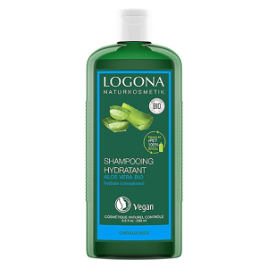 Logona Soins Capillaires Shampoing Hydratant à l'Aloe Vera Bio 250ml - Publicité