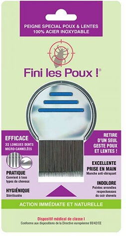 NutriExpert Fini Les Poux Peigne Spécial Poux et Lentes