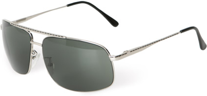 Loubsol Homme Lunettes de Soleil Metal Argent