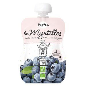 Popote Les Fruits Gourde Myrtille +4m Bio 120g - Publicité