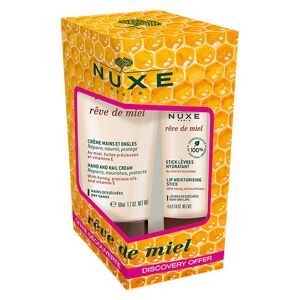 Nuxe Rêve de Miel Duo Stick Lèvres 4g + Crème Mains et Ongles 30ml - Publicité