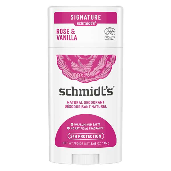 Schmidt s Schmidt's Déodorant Stick Rose Vanille 58ml