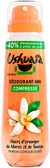 Ushuaïa Ushuaia Déodorant Compressé 48h Fleur d'Oranger 100ml