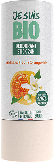 Je Suis Bio Mes Déodorants en Stick Solide Miel & Fleur d'Oranger 50g