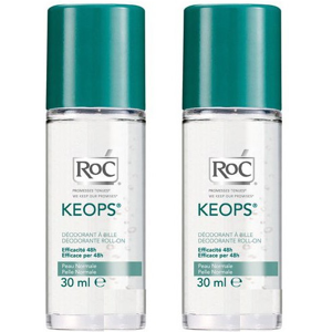 RoC Keops Déodorant Roll On 48h Lot de 2 x 30ml - Publicité