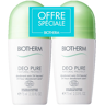 Biotherm Déo Pure Natural Protect Déodorant Soin 24h Bio Roll-On Lot de 2 x 75ml