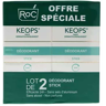 RoC Keops Déodorant Stick 24h Lot de 2 x 40ml