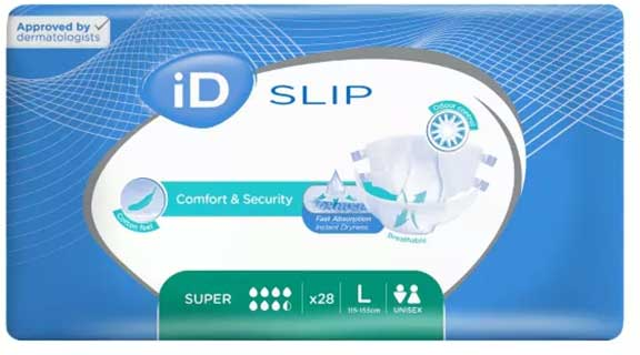 iD Slip Incontinence Change Complet Super Taille L 28 protections