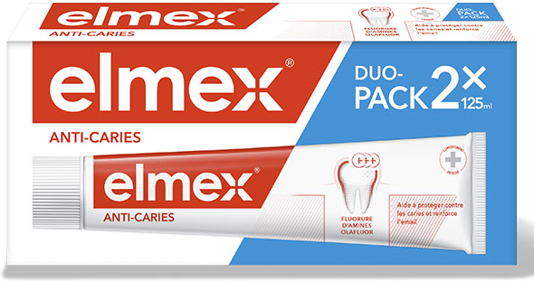 Elmex Anti-Caries Dentifrice Lot de 2 x 125ml