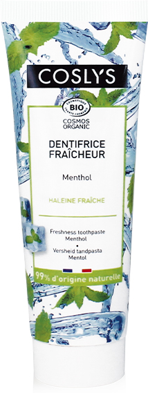 Coslys Dentifrice Fraîcheur Menthol Bio 100g