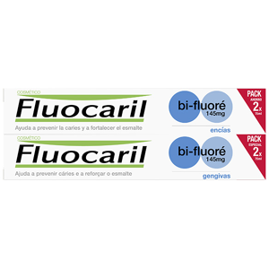 Fluocaril Cosmetique Bi-Fluore 145mg Dentifrice Gencives Menthe Lot de 2 x 75ml