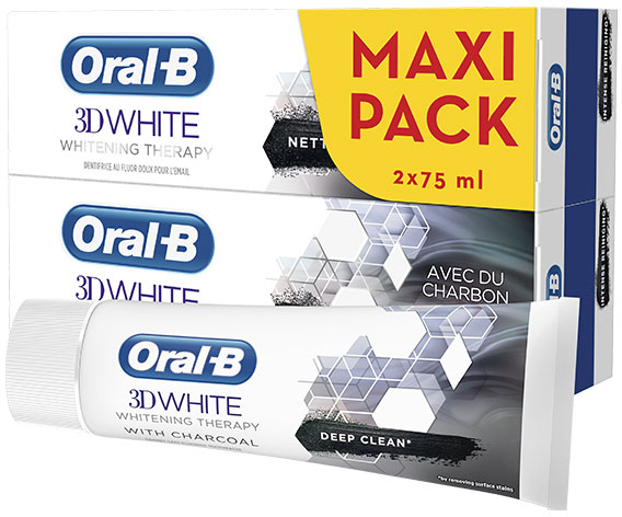 Oral-B Dentifrice Blancheur3D White Whitening Therapy Nettoyage Intense Lot de 2 x 75ml