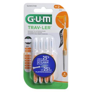Gum Brossette Interdentaire Trav Ler 0,9mm 4 unités - Publicité