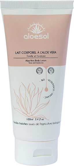 Aloesol Lait Corporel Tonifiant à l'Aloe Vera Bio 100ml