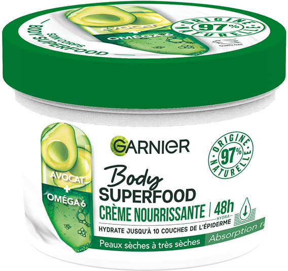 Garnier Body Superfood Crème Nourrissante Avocat Oméga 6 380ml