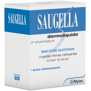 Saugella Dermoliquide Lingette Intime Nettoyante 10 unites