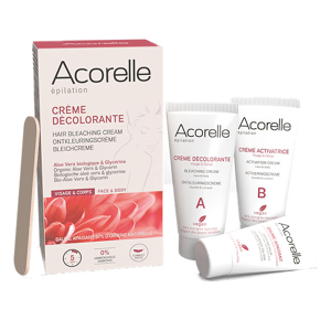 Acorelle Epilation Kit Creme Decolorante Visage et Corps