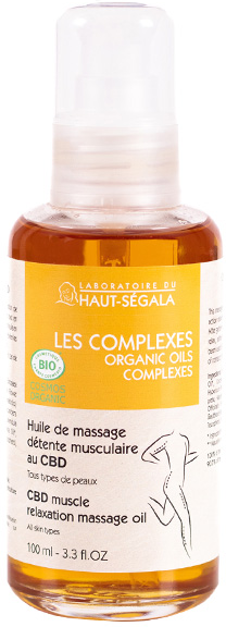 Haut Ségala Haut-Ségala Huile de Massage Détente Musculaire au CBD Bio 100ml