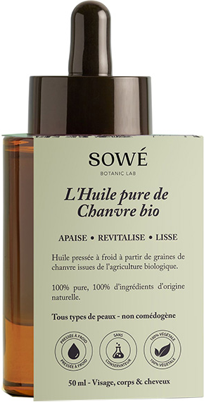 Sowé Huile de Chanvre Pure Bio 50ml