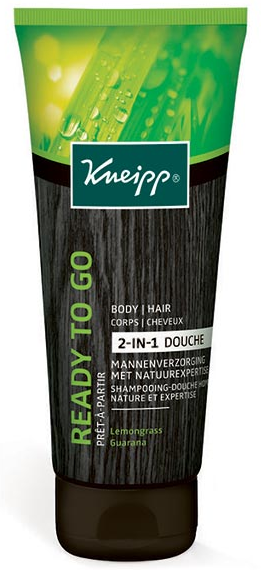 Kneipp Homme Shampoing Douche 2 en 1 Prêt à Partir Citronnelle Guarana 200ml