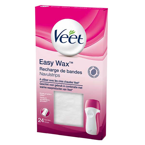 Veet Easy Wax Épilation Recharge 24 Bandes
