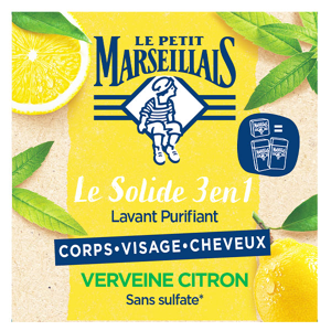 Le Petit Marseillais Savon Solide 3 en 1 Lavant Purifiant