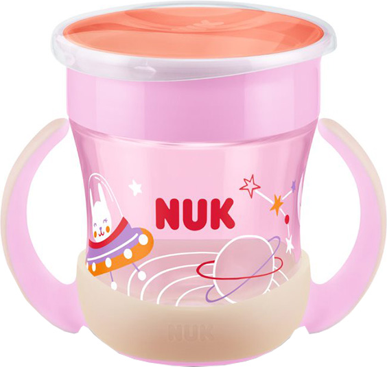 Nuk Tasse d'Apprentissage Mini Magic Cup 360 +6m Rose 160ml