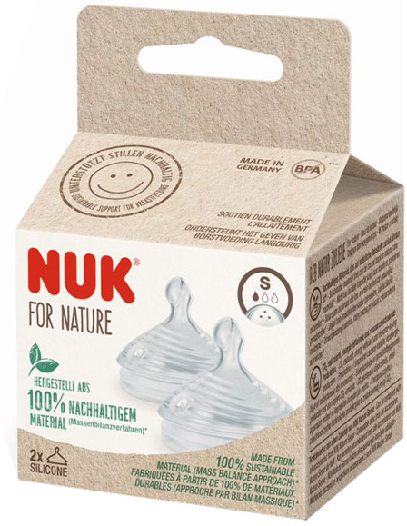 Nuk 2 Tétines NUK for Nature S silicone