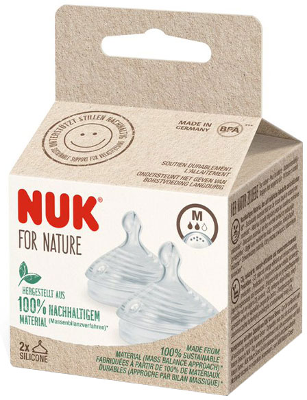 Nuk For Nature Tétine Silicone Taille M Lot de 2