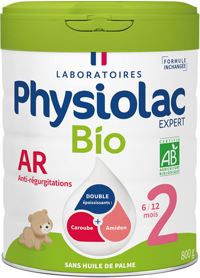 Physiolac Bio Lait de Suite Anti-Régurgitation 2ème Âge 800g