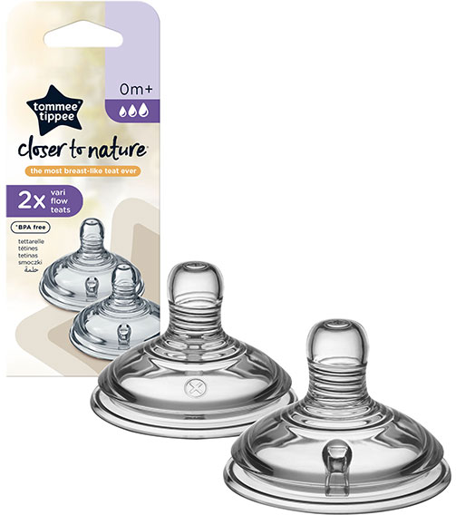 Tommee Tippee Tétine Closer To Nature Débit Variable Lot de 2