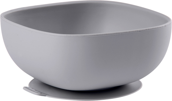 Béaba Repas Bol Ventouse Silicone Gris