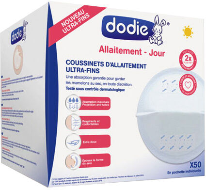 Dodie Coussinets d'Allaitement Ultra-Fins Jour 50 unités