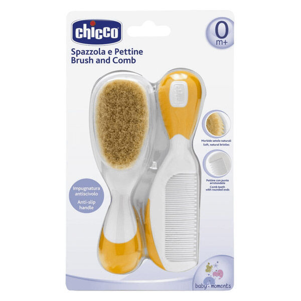 Chicco Brosse et Peigne Orange 2 pièces