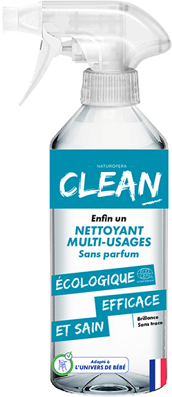 Clean Entretien Nettoyant Multi-Usages Non Parfumé 500ml