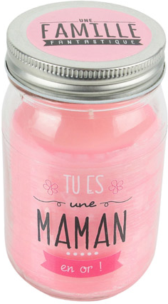 Lysse Côté Maison Bougie Parfumée Senteur Fleurs de Printemps Tu es une Maman en Or 550g