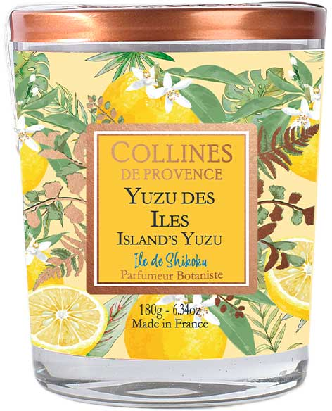 Collines de Provence Bougie Yuzu des Iles 180g