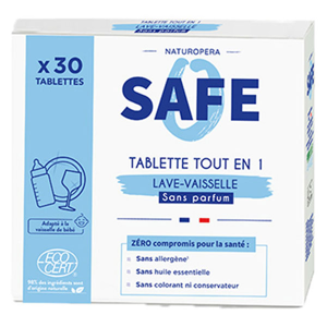 Safe Tablettes Lave-Vaisselle tout en 1 30 unites