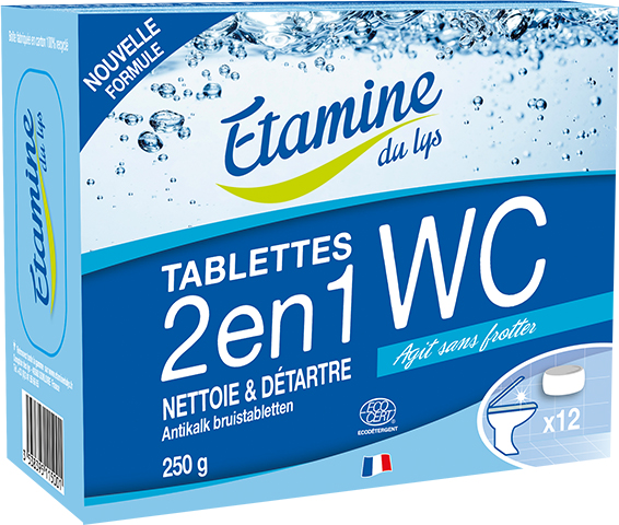 Etamine Du Lys Étamine du Lys Sanitaire Tablettes WC 2 en 1 Bio 12 unités