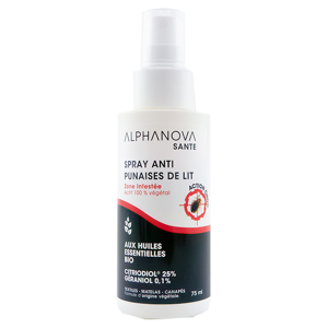 Alphanova Santé & Environnement Spray Anti-Punaises de Lit 75ml