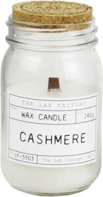 Lysse Côté Maison Bougie Parfumée Top Liège Senteur Cachemire 240g