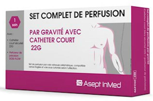 B. Braun Set Complet de Perfusion Sous-Cutanée ou Intraveineuse avec Cathéter Court