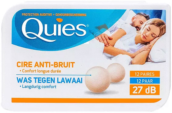 Quies Protection Auditive Cire Anti-Bruit 12 Paires