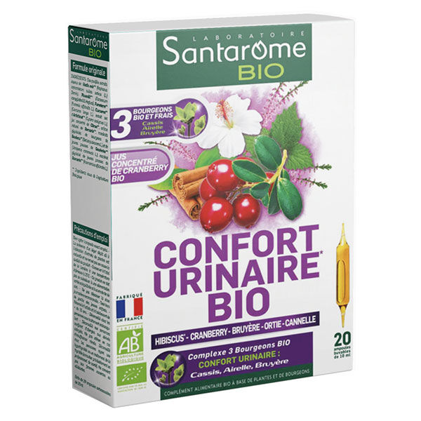 Santarome Bio Confort Urinaire 20 ampoules