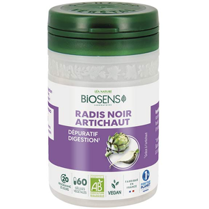 Biosens Radis Noir Artichaut Bio 60 gelules vegetales