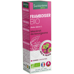 Santarome Bio - Bourgeon Framboisier Bio - Gemmotherapie - Flacon de 30ml