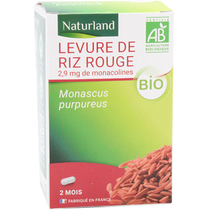 Naturland Levure de Riz Rouge Bio 60 gelules